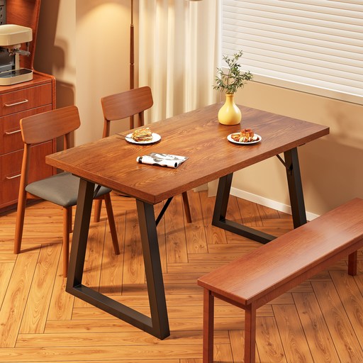 헤르티만 레트로 스타일 24인용 식탁 다기능 책상 컴퓨터 책상 LPM사각 테이블