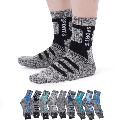 셀마운틴 10켤레 두꺼운 작업 남성 등산 양말