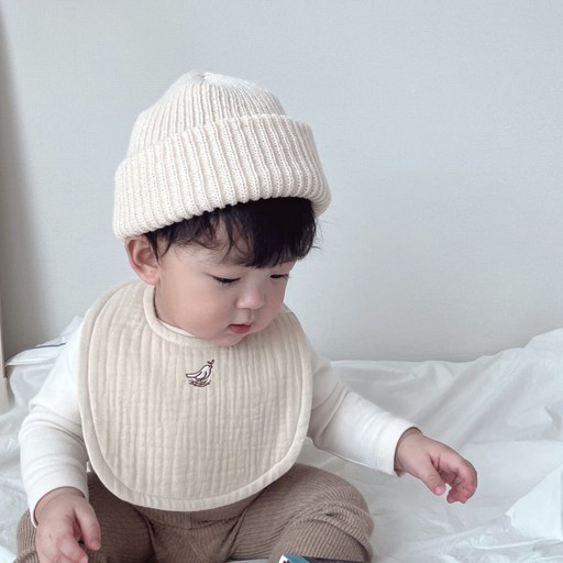 미소네이처 8중 거즈 아기 턱받이