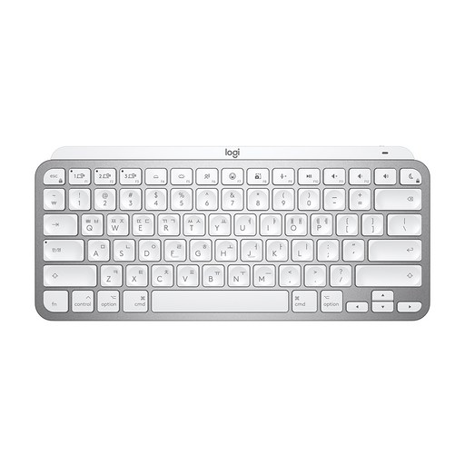 로지텍코리아 MX Keys Mini for Mac 키보드 맥용, 화이트