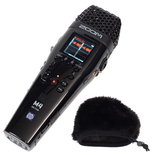 ZOOM M4 32bit XLRTRS USB Vlog 핸디 레코더 4트랙 2계통 콤보 입력 오디오 대응 구동