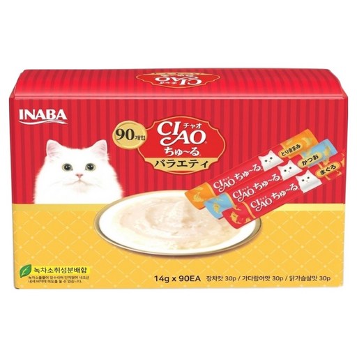 챠오츄르 대용량 90P 코스트코 고양이 츄르 간식 버라이어티 반려묘 차오추르 90P 대표 이미지