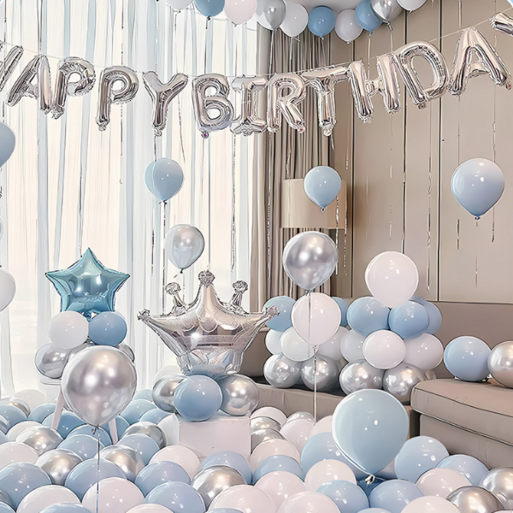 스타리움 생일파티 풍선  가랜드 풀 세트