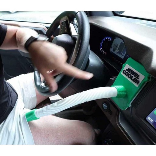 사타구니 꼬풍기 카큘레이터 차량용 자동차 에어컨 환기 사타구니  그린