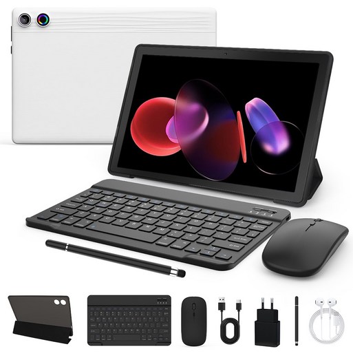 Wqplo A7L 태블릿PC 11인치태블릿 14G64G 안드로이드 14, WiFi, 하얀색White슈트, 64GB