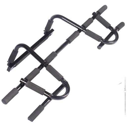 문틀 철봉 높이조절 와이드그립 철봉 방문 실내운동기구 문틀손상없는 가정용 턱걸이, 블랙