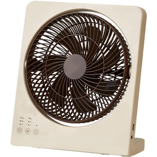 르젠 무선 스퀘어팬 선풍기, LZEFEMB10, 베이지  브라운