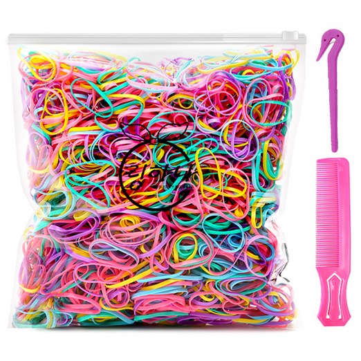 링하나 대용량 머리끈 지퍼백  이지컷  빗 세트 RH3