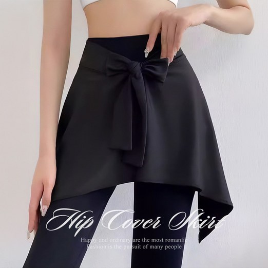 순이야 C.여성 레터링 레깅스 힙커버 랩 스커트