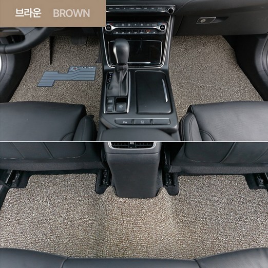 LEVER 현대 더뉴 그랜저IG 페이스리프트 포함 2019.11 실리콘 발판 코일매트 1열2열 세트, 브라운, 28 더뉴그랜저IG 2019 가솔린엣지O
