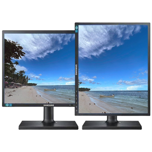 삼성 19인치 48cm LED모니터 벽걸이 피벗 세로 리퍼 가성비 중고모니터