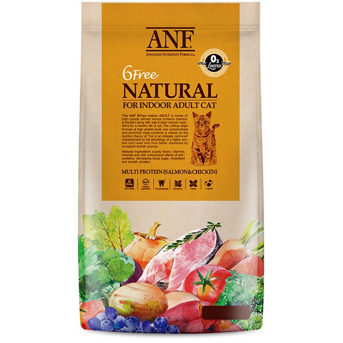 ANF 식스 프리 인도어 어덜트 고양이 사료