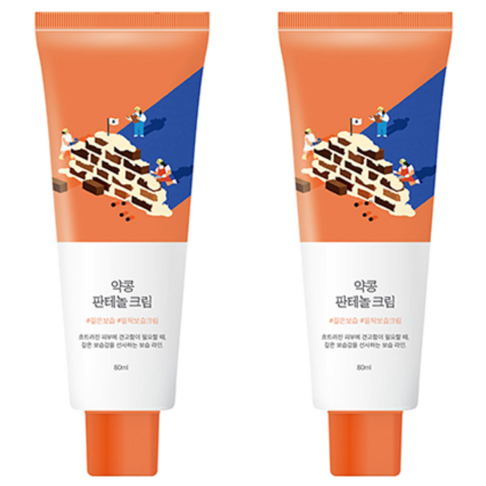 라운드랩 약콩 판테놀 크림, 80ml, 2개