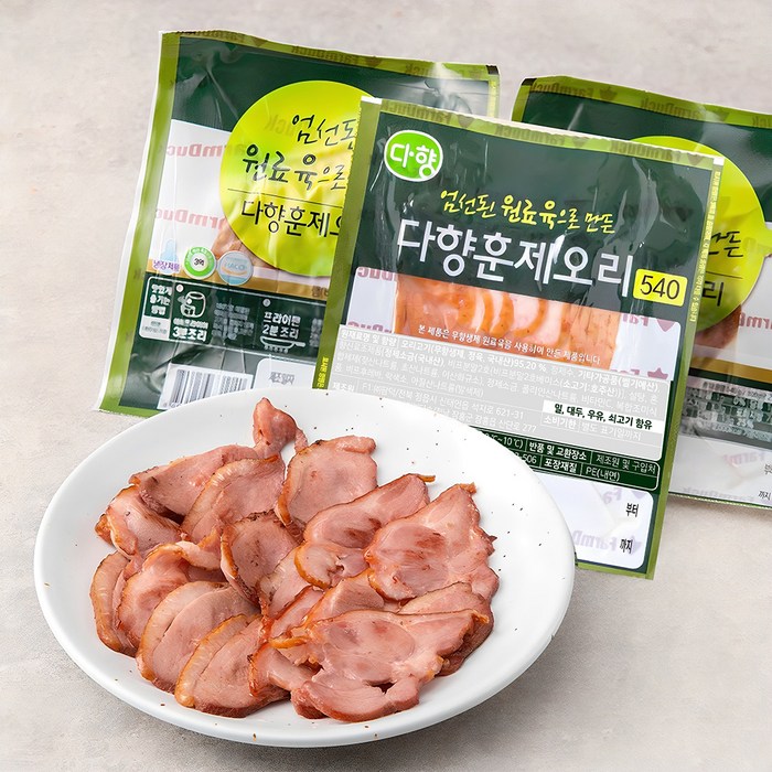 다향오리 엄선된 원료육으로 만든 다향훈제오리