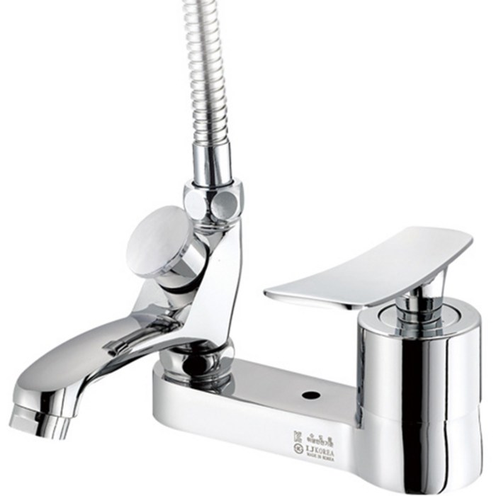 세면대 3홀 샤워겸용 수전 IJ2004