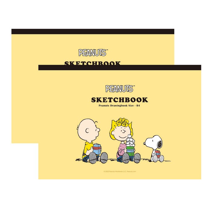 피너츠 스누피 뜯어쓰는 스케치북 2p, B4, 50매
