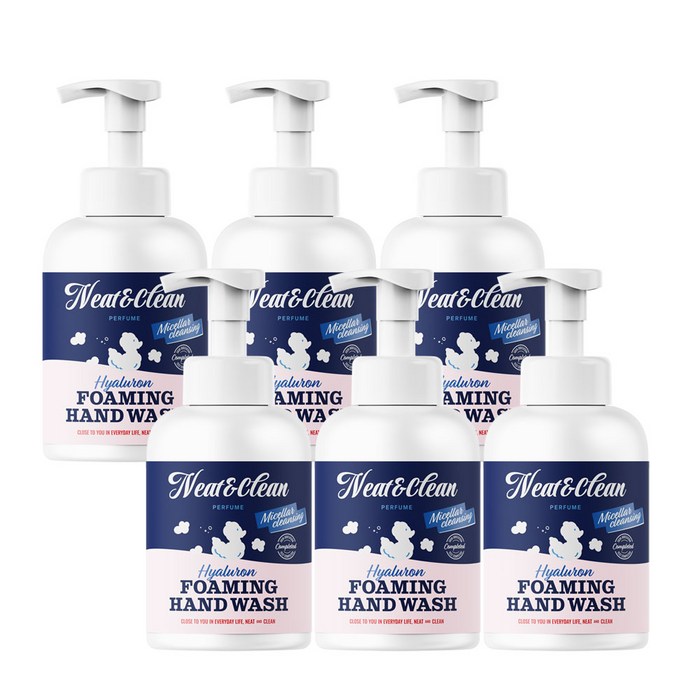 니트앤클린 퍼퓸 히알루론 포밍 핸드워시 500ml, 500ml, 6개