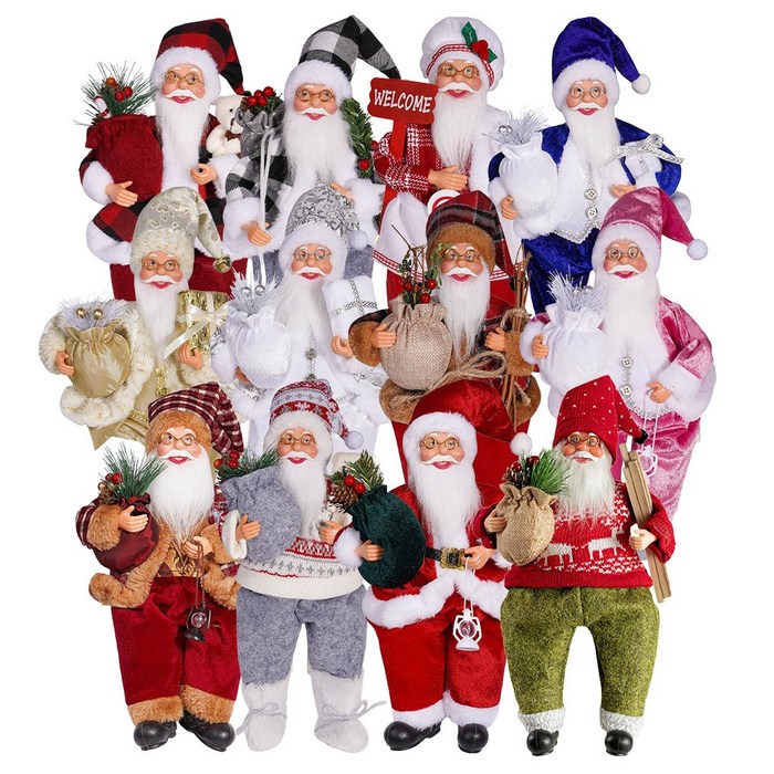 디노랩 산타 인형 크리스마스 장식 홈 파티 소품 오브제 1개