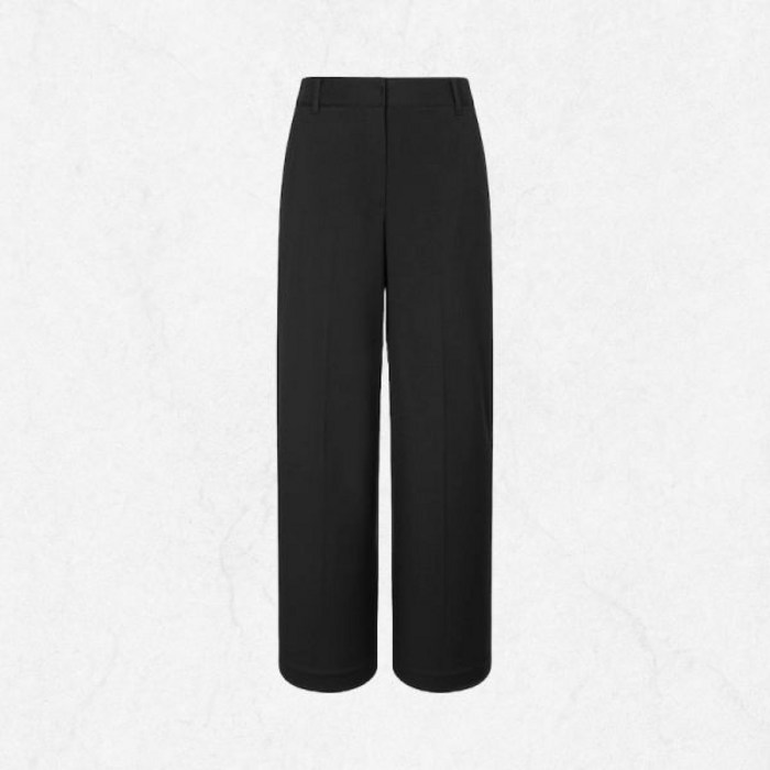 국내정품 빈폴 BEANPOLE LADIES B. my 시그니처 세미 와이드 팬츠  블랙 2413466