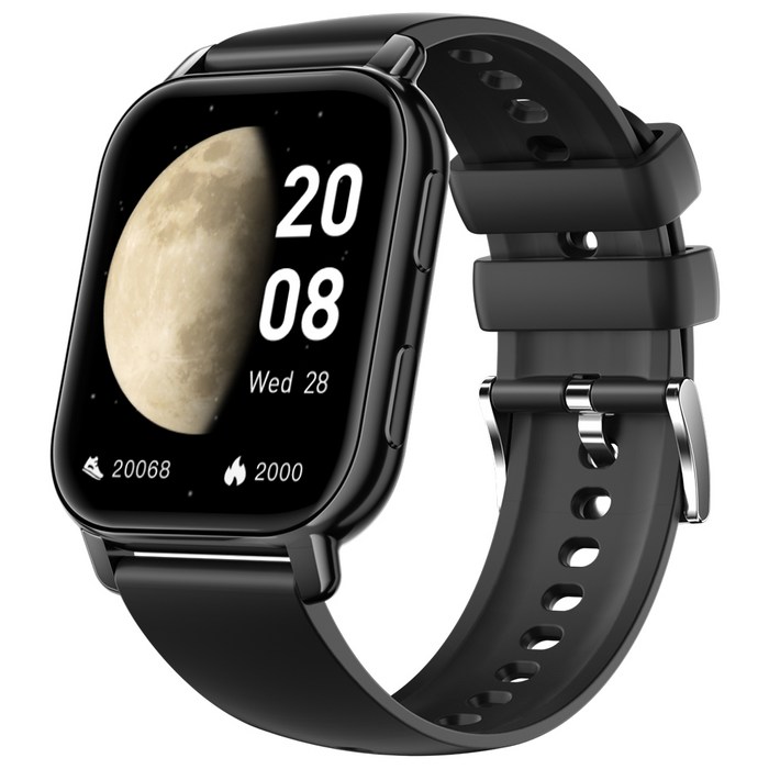 와피크 블루투스 웨어러블 통화가능 1.85인치 대화면 스마트워치 P5S 한글판, 22mm