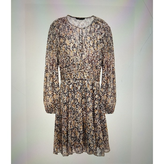 마쥬 MAJE 프린트 메탈릭 길 쿠페 드레스 5519632