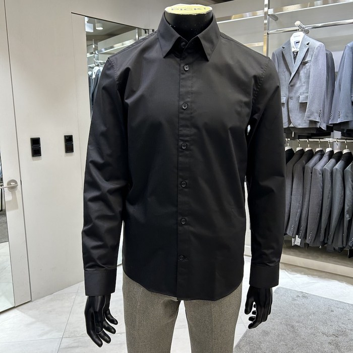 지이크 파렌하이트 23FW 코튼혼방 슬림핏 드레스 셔츠 FHBAH5304BL