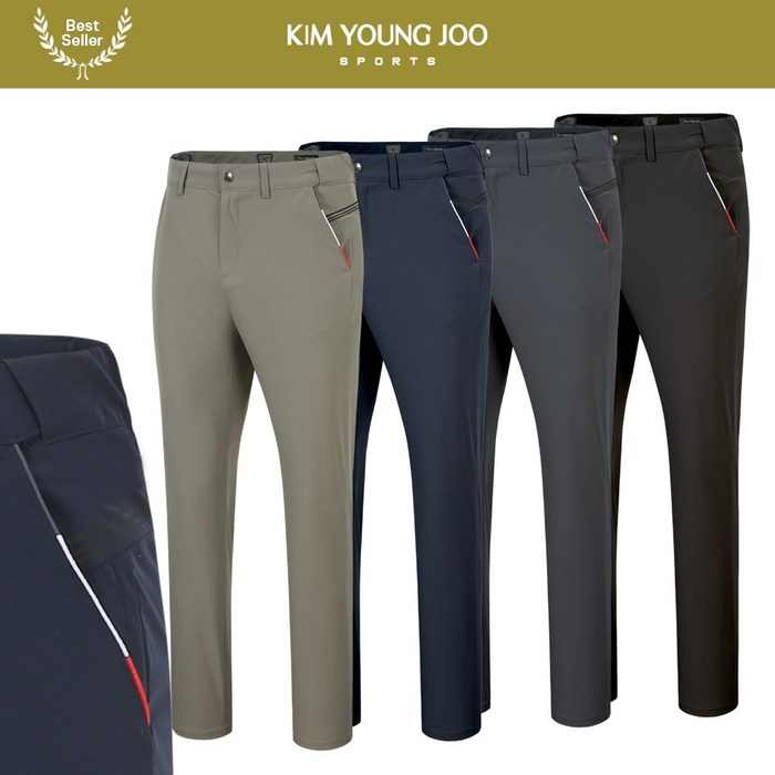 봄여름용김영주스포츠 남성 일자핏 골프 팬츠 MP8083