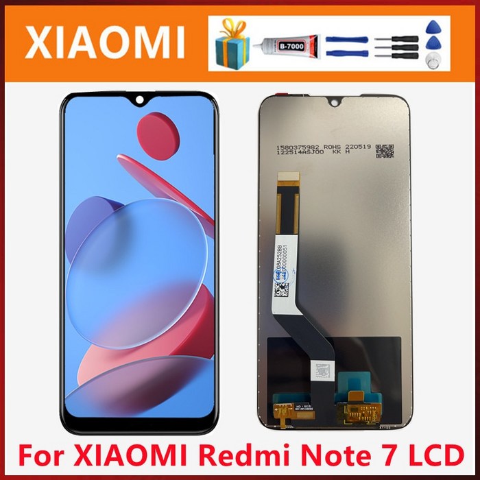 XIAOMI 호환-레드미 노트 7 LCD 디스플레이 스크린 터치 디지타이저 어셈블리 6.3 인치 레드미 프로 M1901F