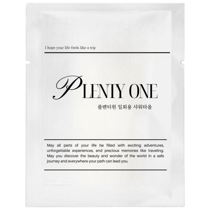 플랜티원 호텔 일회용샤워타올 100개입, 1박스, 100개입, 화이트