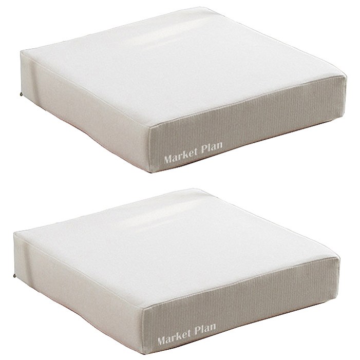 마켓플랜 고밀도 스펀지 방석 사각 8cm 2p 마켓플랜 고밀도 스펀지 방석 사각 8cm 2p