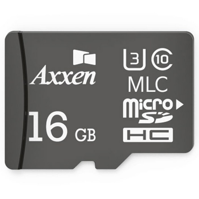 sd카드 액센 블랙박스용 Black 마이크로 SD 카드 Class10 U3 MLC, 16GB