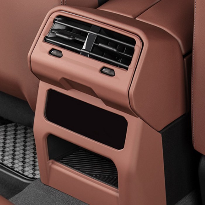 카에버 BMW 5시리즈 g60 후면 에어컨 디스플레이 풀 킥커버 i5 520i 530i 523d, 리어송풍구, 브론즈 브라운