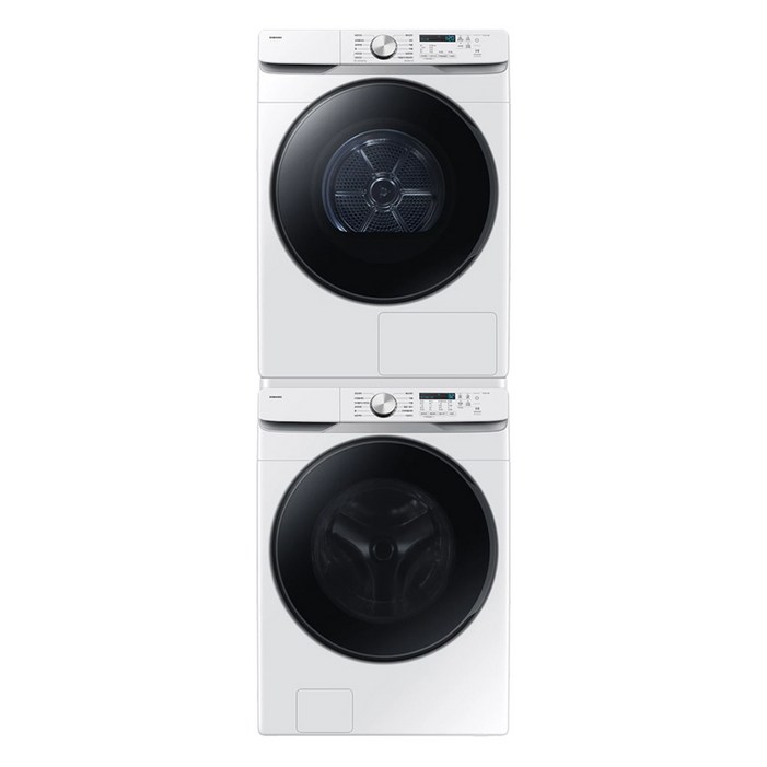 10 환급가전 삼성전자 AI 세탁기 WF25DG8250BW  건조기 DV21DG8200BW 25kg  21kg  직렬설치키트 SKKATW 세트 방문설치