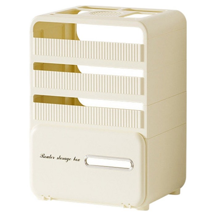 알럽홈 레터링 심플 멀티탭 셋톱박스 와이파이 정리 수납함 XL L261-0128CR