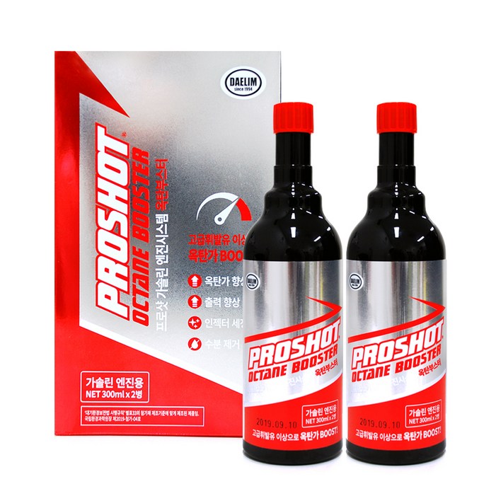 프로샷 옥탄부스터 옥탄가향상제 가솔린 300ml, 2개, 가솔린