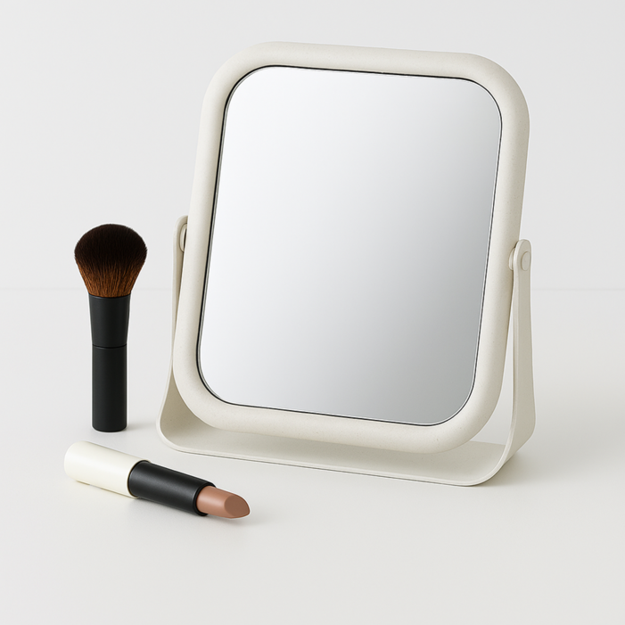 코멧 360° 회전형 사각 양면 탁상거울