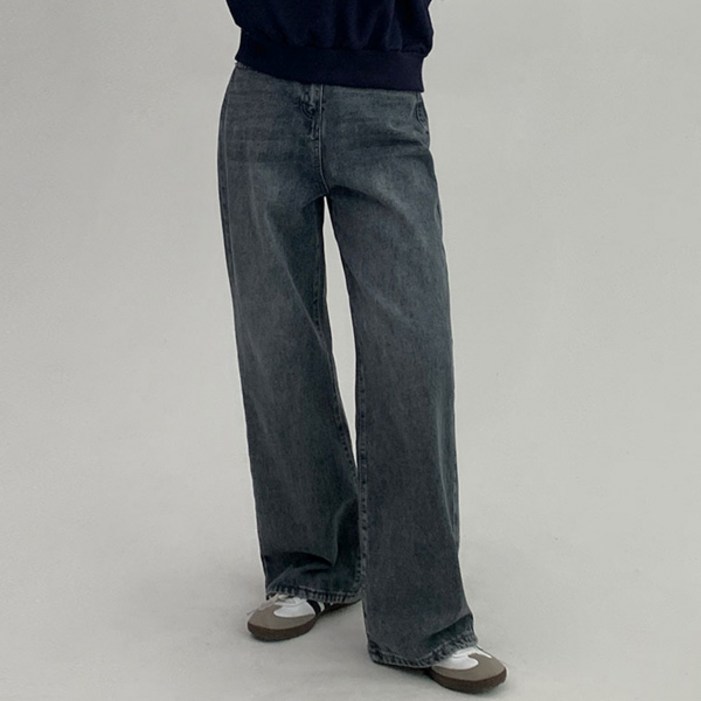 에이와비 여성용 달달 데님 와이드 팬츠 ver 160cm