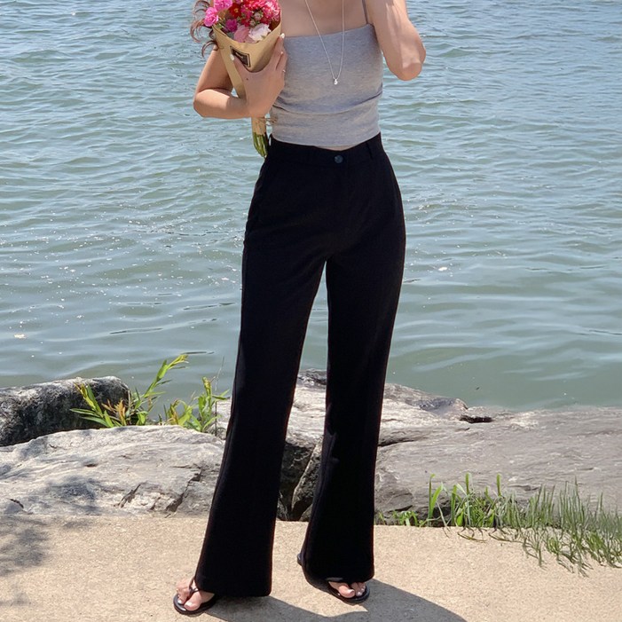 니썸 여성용 썸머 어텐션 플레어 부츠컷 슬랙스(롱/미들/숏)