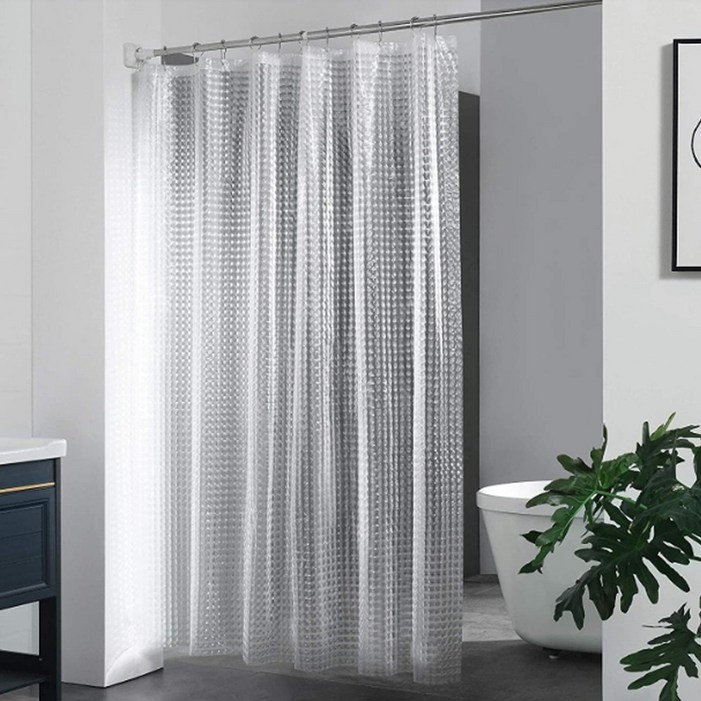 투명 샤워커튼 샤워실 욕조 비닐 커튼 화장실 방수 욕실 가림막