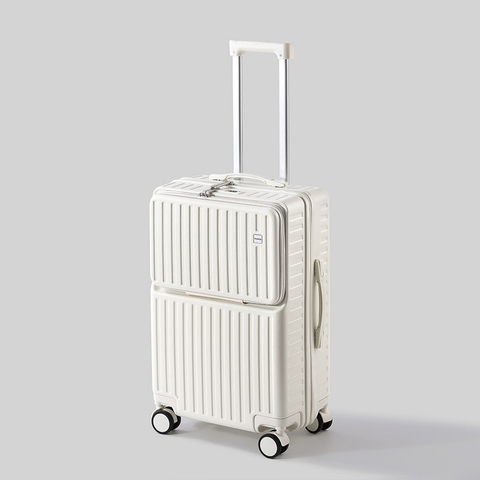 YINUO 프론트 오픈 캐리어 20인치 24인치 26인치 360도 조용한 바퀴 USB충전 다기능 대용량 여행용가방