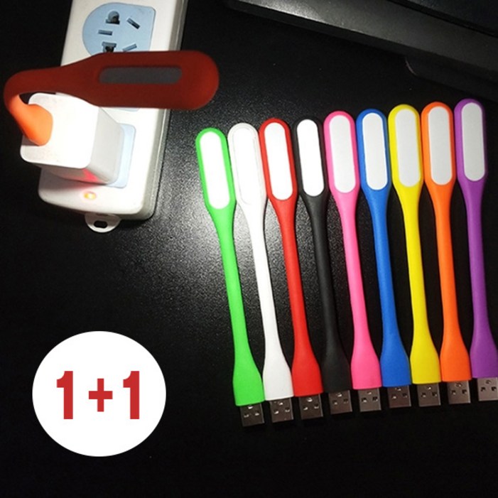 11 비비드 컬러 휘어지는 LED 북라이트 USB램프 후레쉬