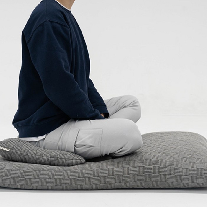 온리품 목화솜 천연염색 대방석 명상방석 108배방석 절방석솜포함 70X70, 60X90, 70X110