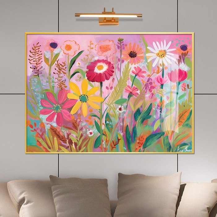 보고아트 사계절 예쁜 액자 알록달록 플라워 거실 카페 인테리어 액자 소품, 7알록달록 꽃밭H