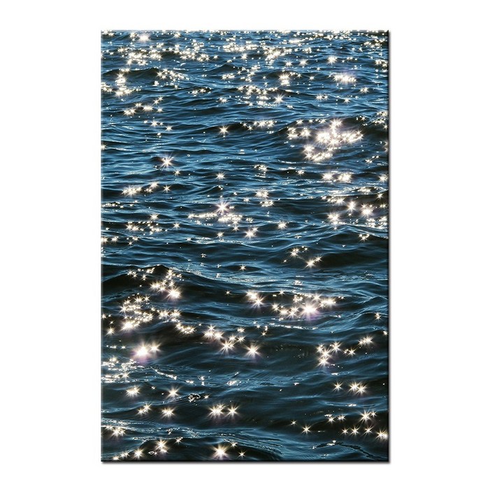 바다사진 물그림 바다액자 물사진 물멍 카페 감성 해변 창문 인테리어 캔버스 액자, 19.윤슬세로형