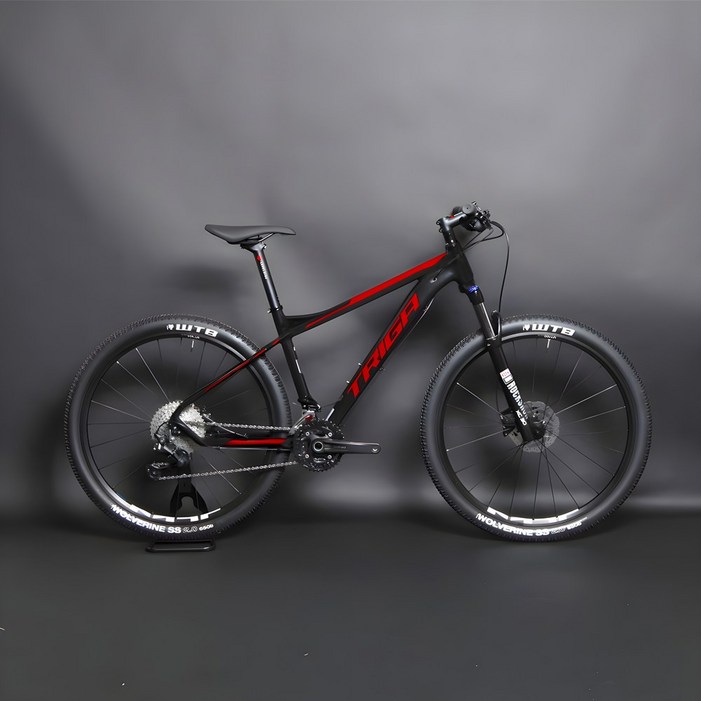 풀시마노 데오레 30단 락샥 유압 MTB 자전거, 블랙레드