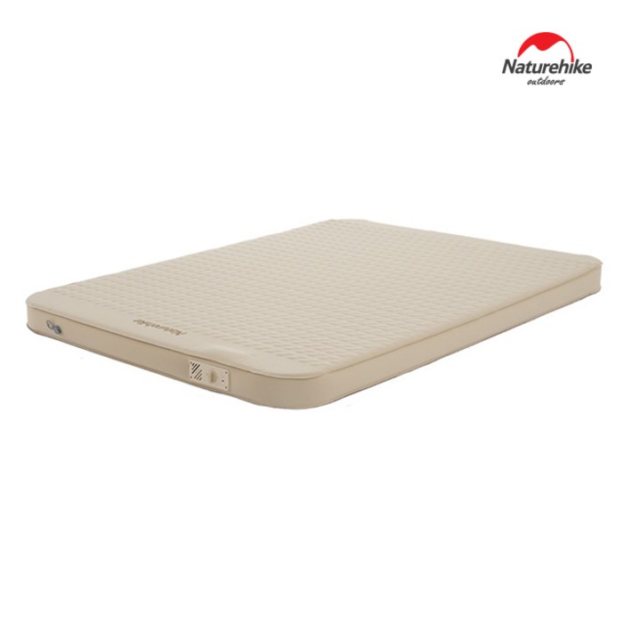 네이처하이크 C12 자충 매트 펌프내장형 차박 에어 침대 토퍼 휴대용 매트리스, 베이지