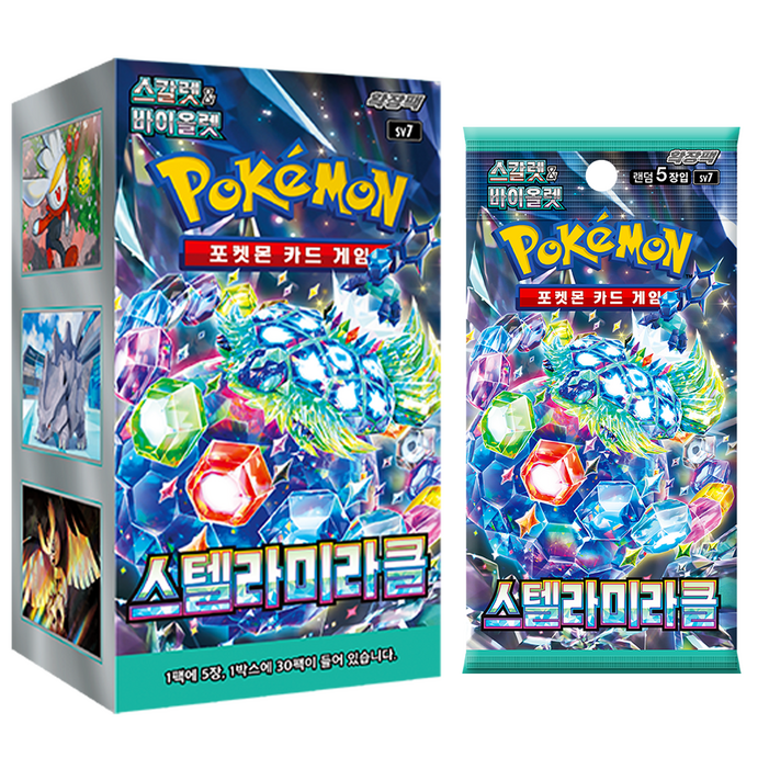 포켓몬카드 스칼렛바이올렛 확장팩 스텔라미라클 1상자 30팩 150장