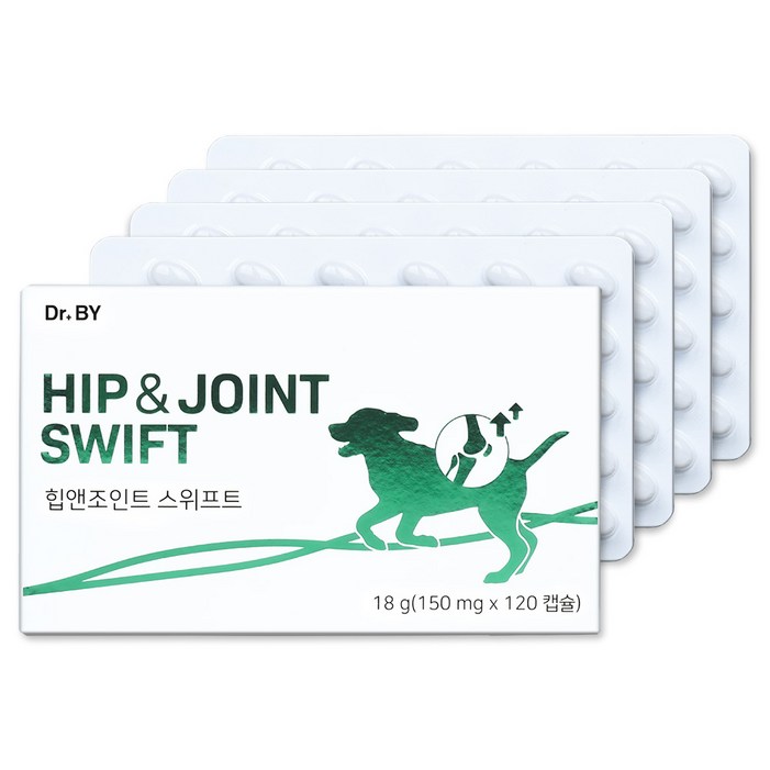 닥터바이 힙앤조인트 스위프트 강아지 관절 영양제 고관절 집중 케어 슬개골 탈구, 1세트, 관절, 120정