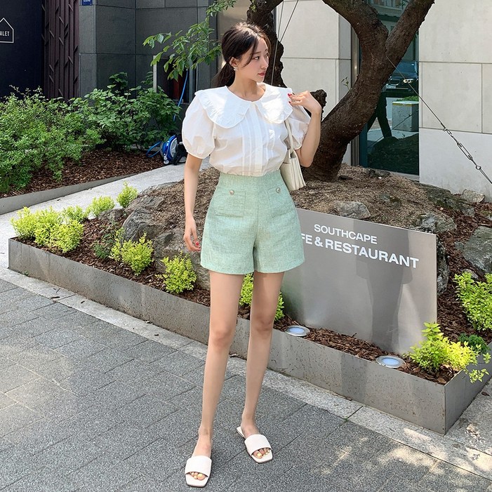 떳다그녀 슈드안 트위드 숏 팬츠