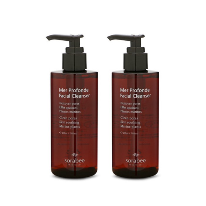 소라비 해양심층수 콜라겐 촉촉 진정 약산성 클렌저 210ml X 2개, 2개, 210ml